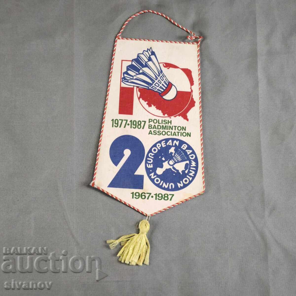 Σημαία από το 1987 για τα 20 χρόνια του πολωνικού μπάντμιντον #6371