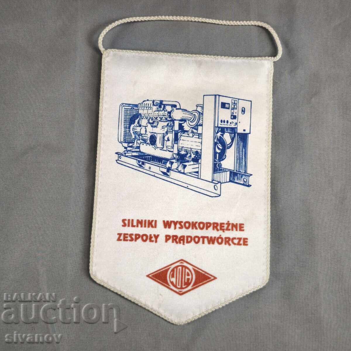 Drapel steag PZL WOLA polski zavod za dizelovi dvigateli #6374