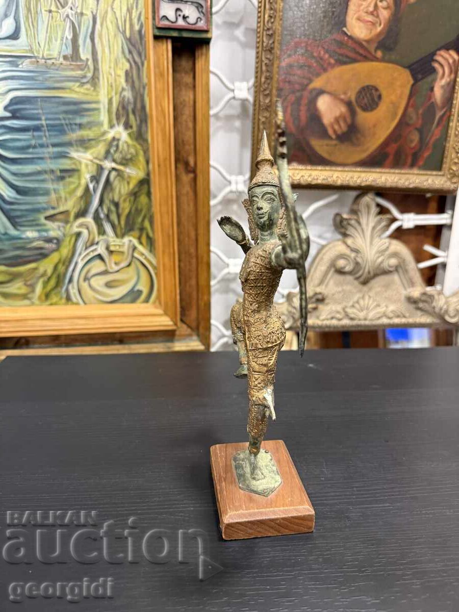 Figurină thailandeză din bronz a prințului Rama. Nr. 7992 - 6