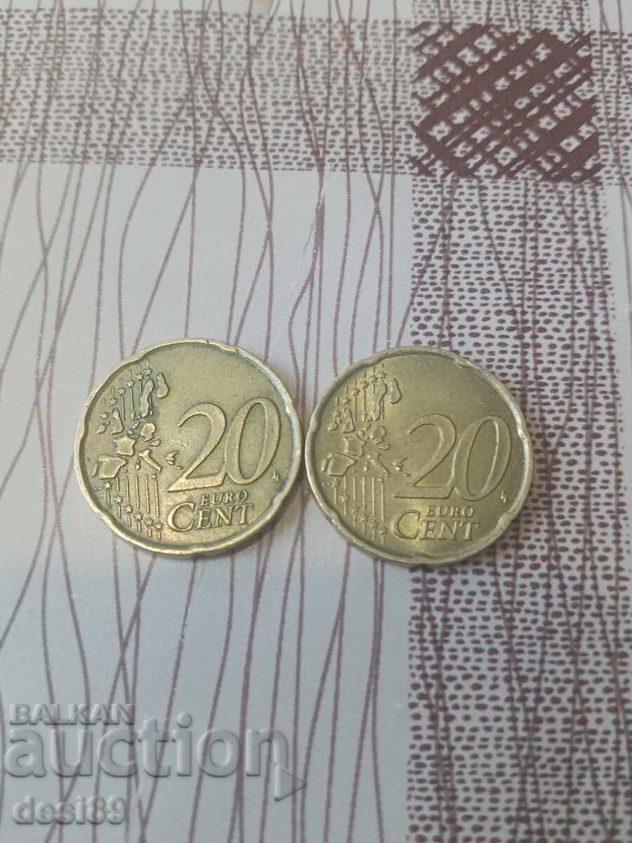 Δημοπρασία Δύο τεμάχια Ιταλία 2002 Δημοπρασία Δύο τεμάχια Ιταλία 2002