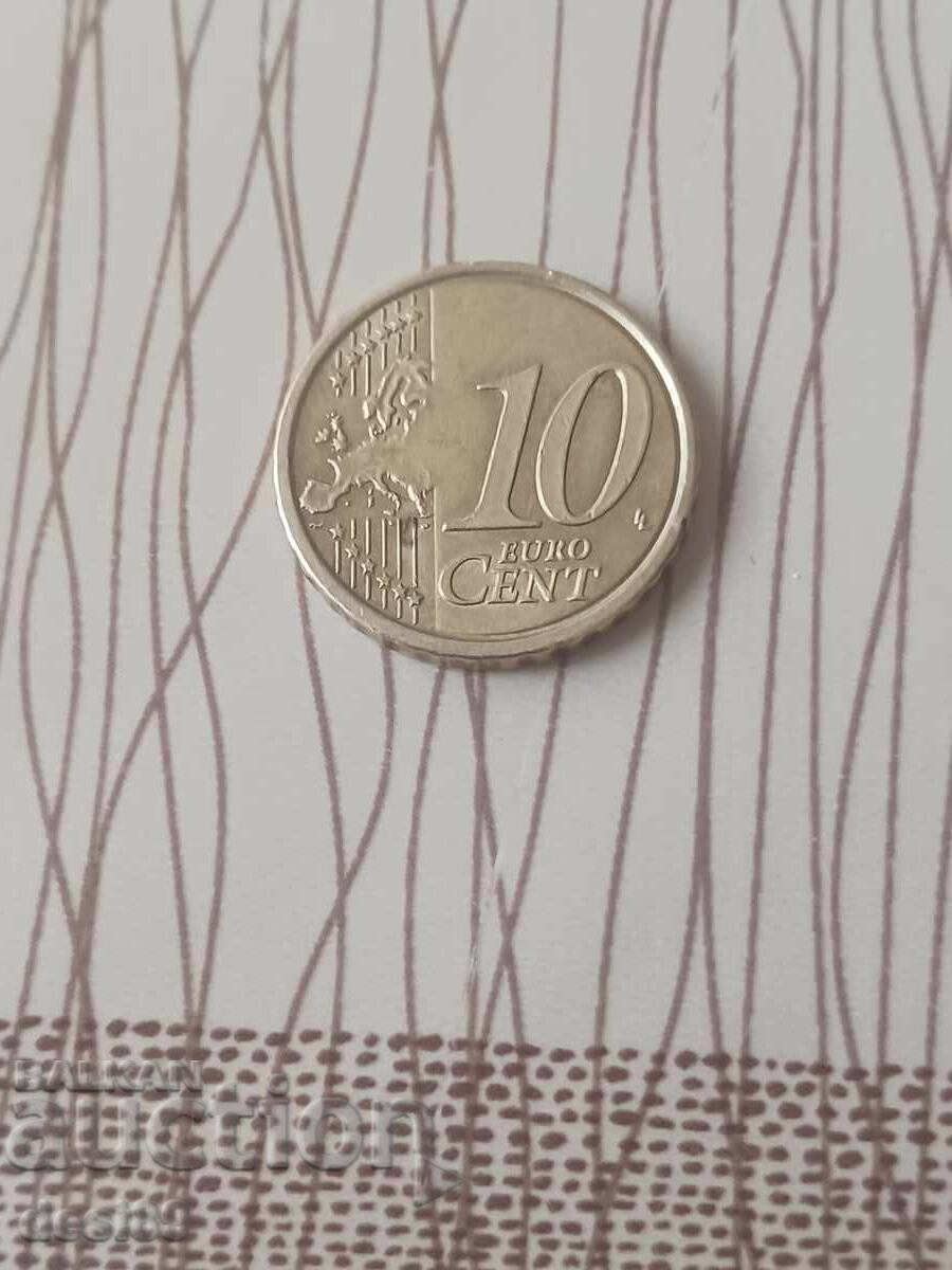 Παράδοση 10 λεπτά του ευρώ 2008 Ιταλία Παράδοση 10 λεπτά του ευρώ 2008 Ιταλία