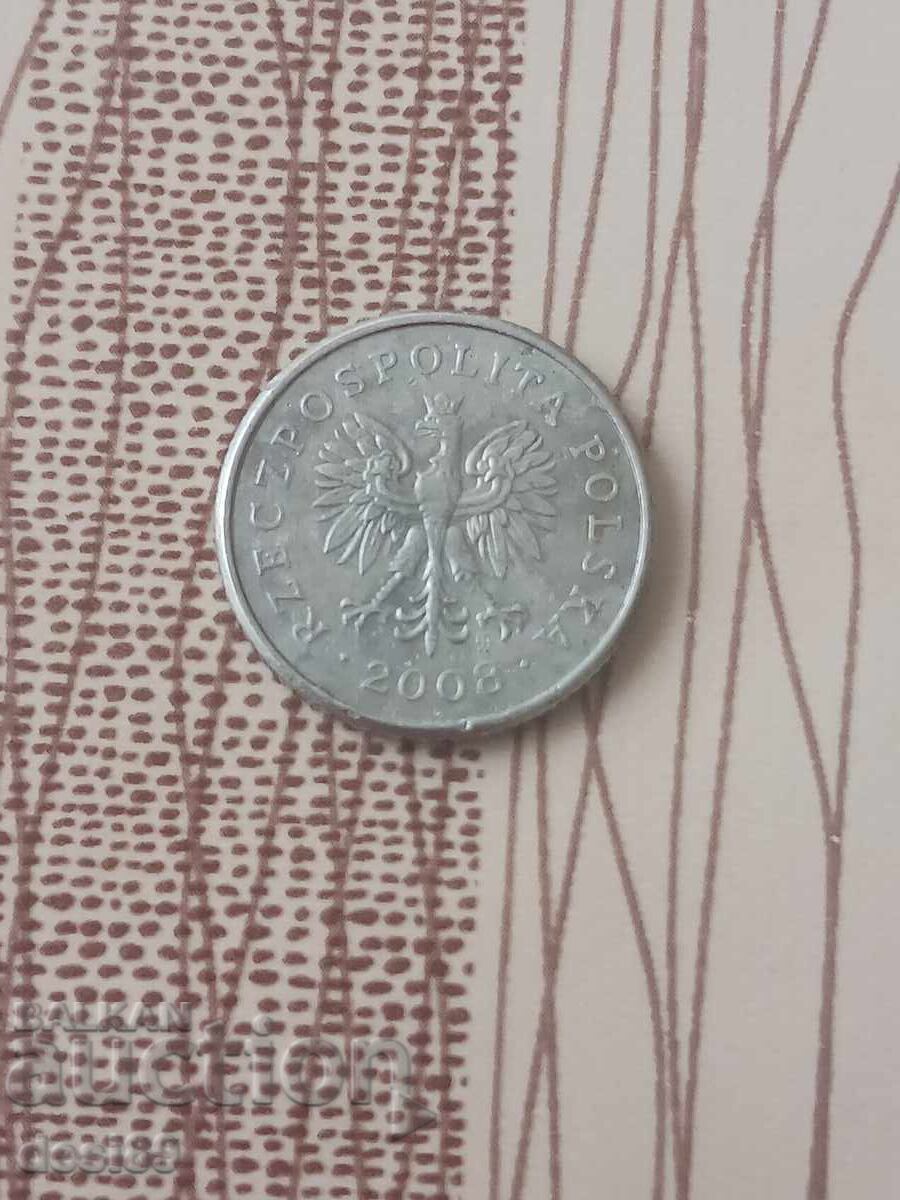 20 groszy 2008g. Polonia cu preț € 1.00 | 1.96 BGN