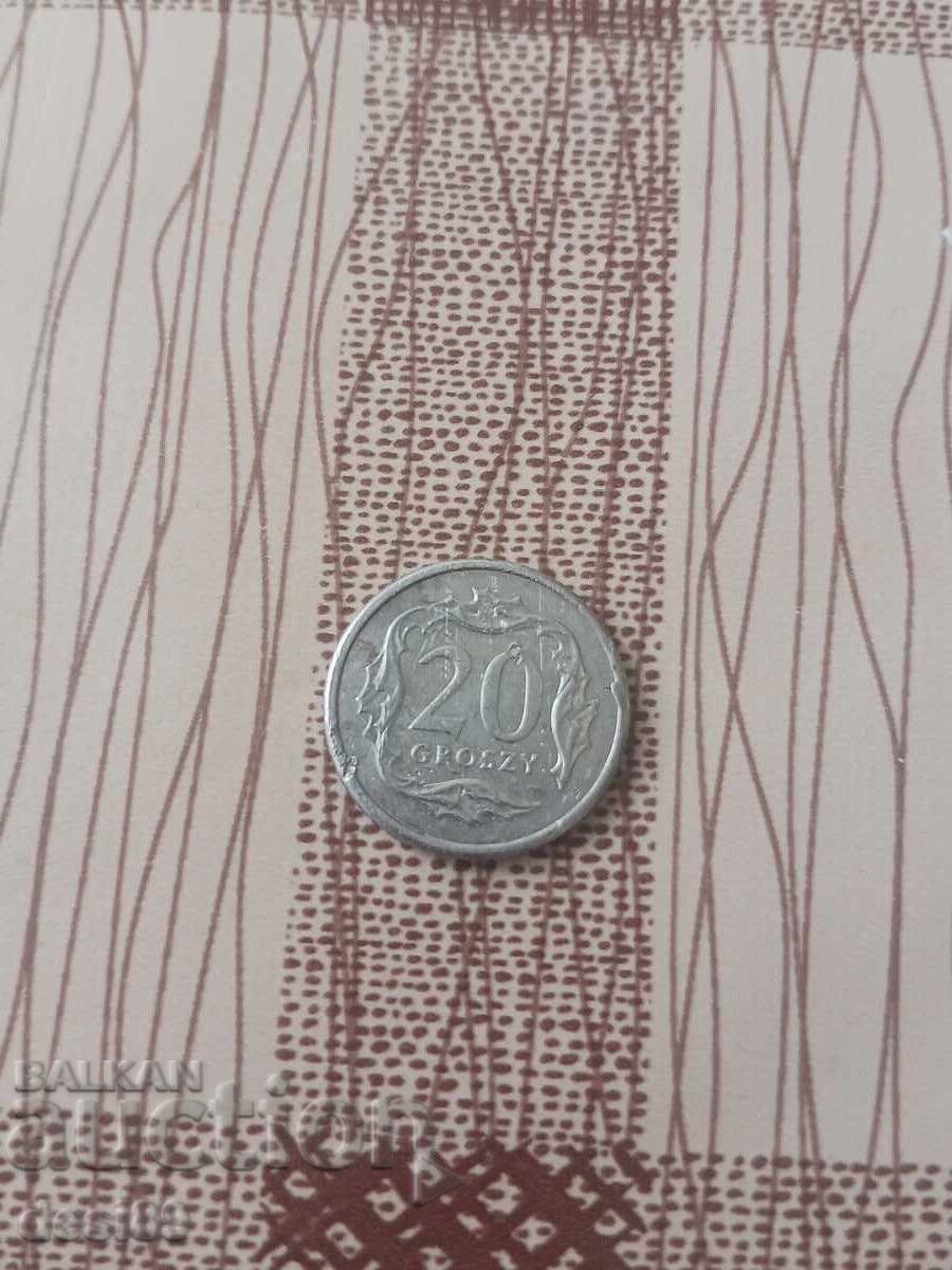 Livrarea 20 groszy 2008g. Polonia