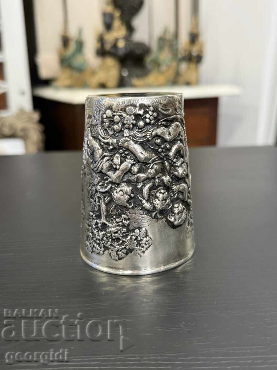 Αυθεντικό ασημένιο κύπελλο - Ροκοκό. Αρ. 7995 - 6