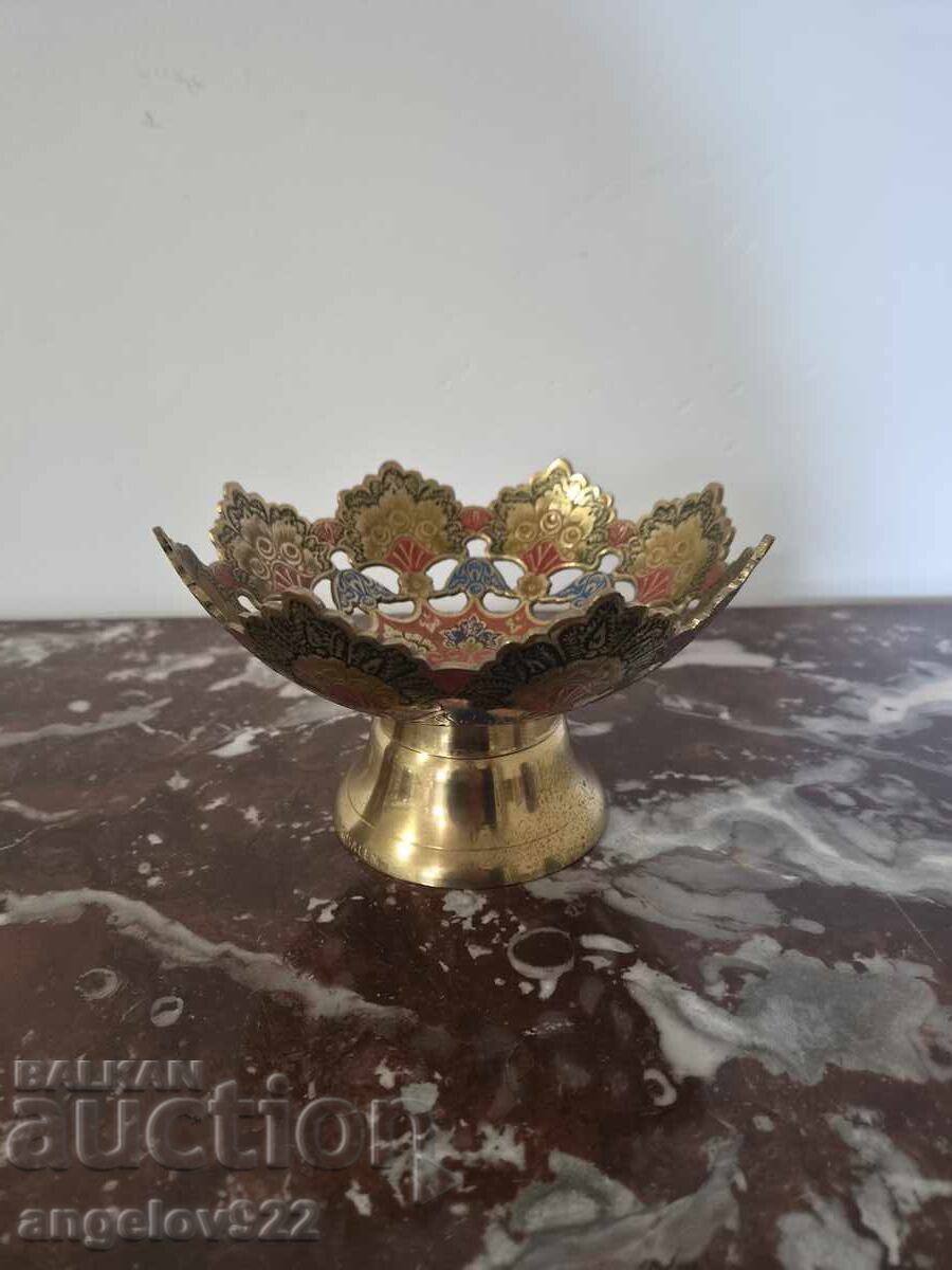 Livrarea Bol de bronz pictat manual!!!