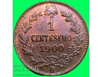 1 centesimo 1900 Italia Umberto I UNC - pentru colectare