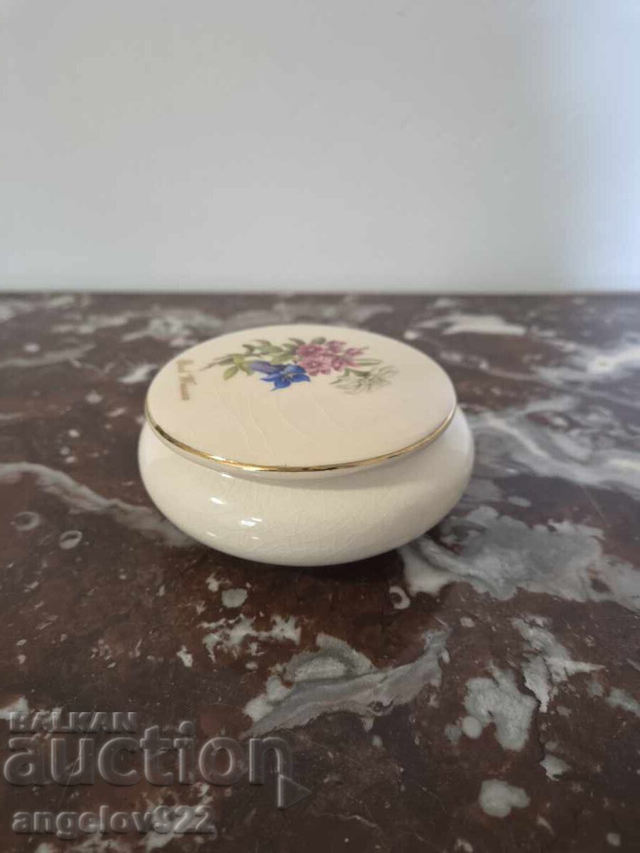 Όμορφο πορσελάνινο κουτί κοσμημάτων Schlitz - 5