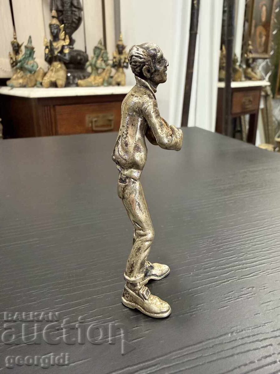 Ιταλικό ασημένιο αγαλματίδιο μουσικού. №8008 - 6 Ιταλικό ασημένιο αγαλματίδιο μουσικού. №8008 - 6