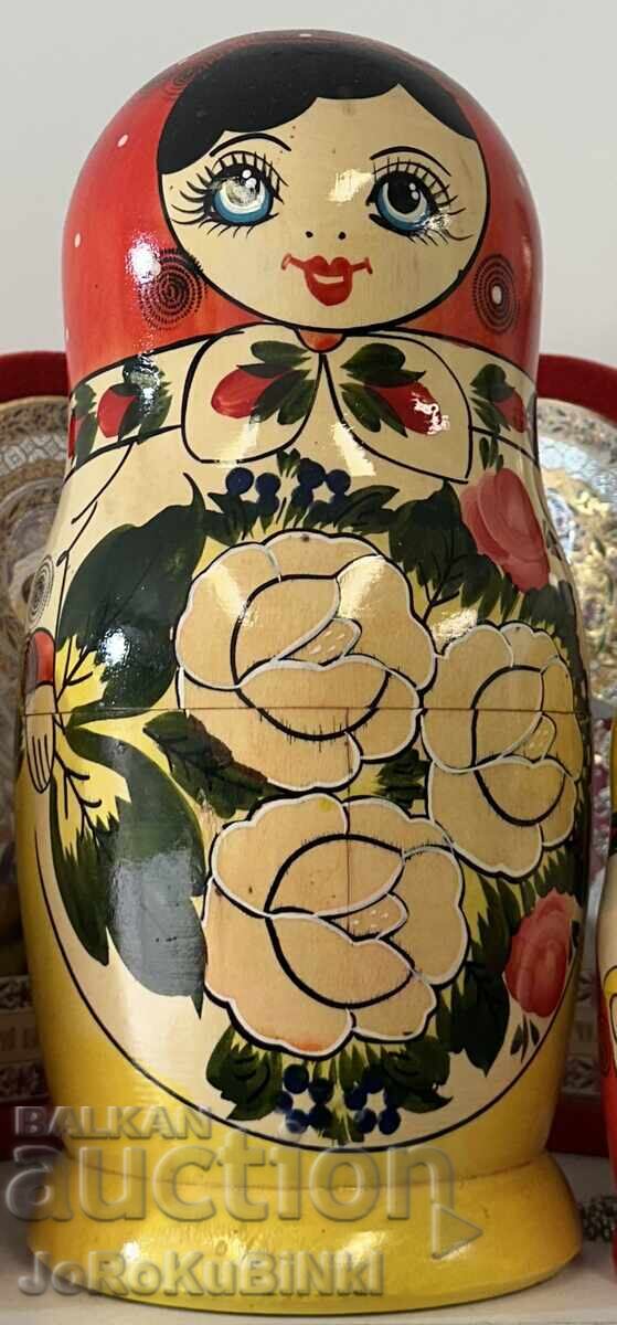 Matrioșka SEMIONOVKA - Mare, 10 bucăți (zece bucăți în set)