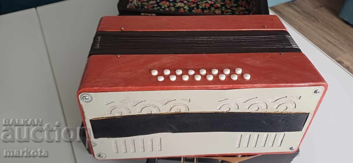 Rar acordeon rusesc pentru copii - "Kryzhachok" - 16 basuri - 7
