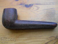Αρχαία πίπα μπιλιάρδου σε δερμάτινη θήκη