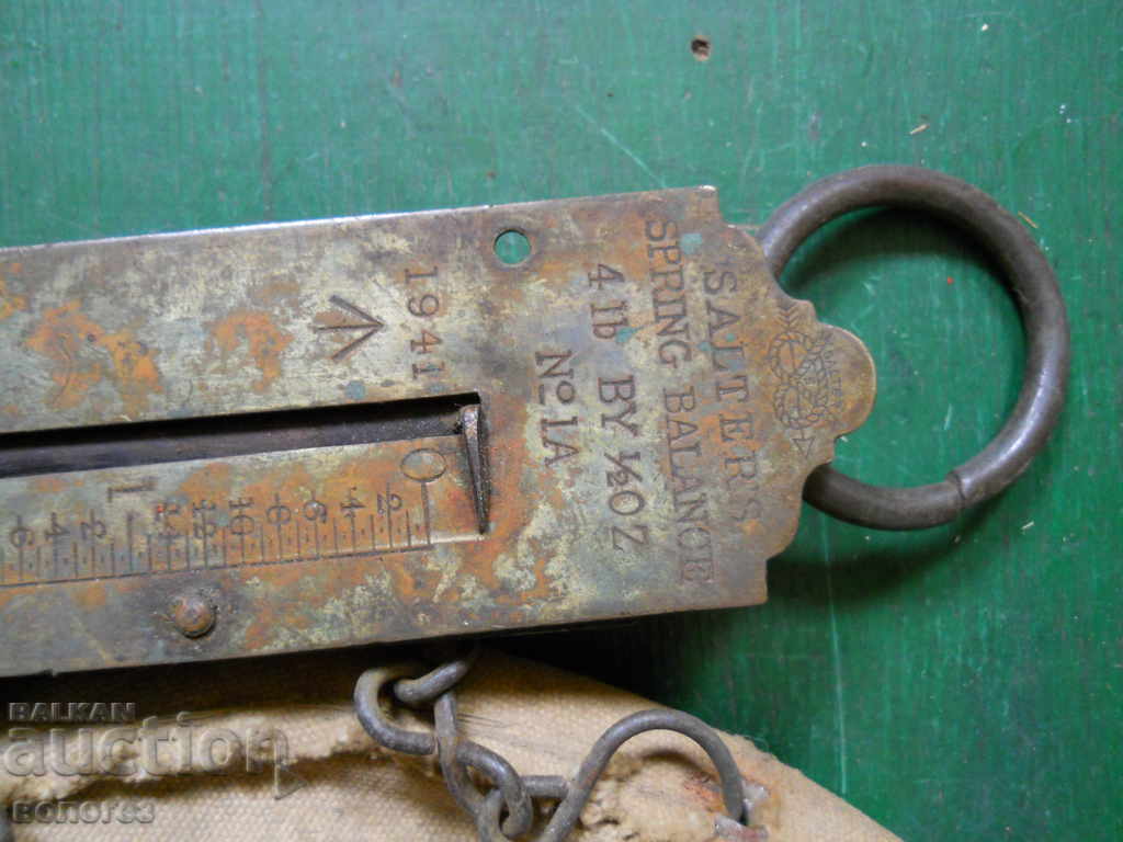 Auction Old English palanza scale - 1941 Auction Old English palanza scale - 1941