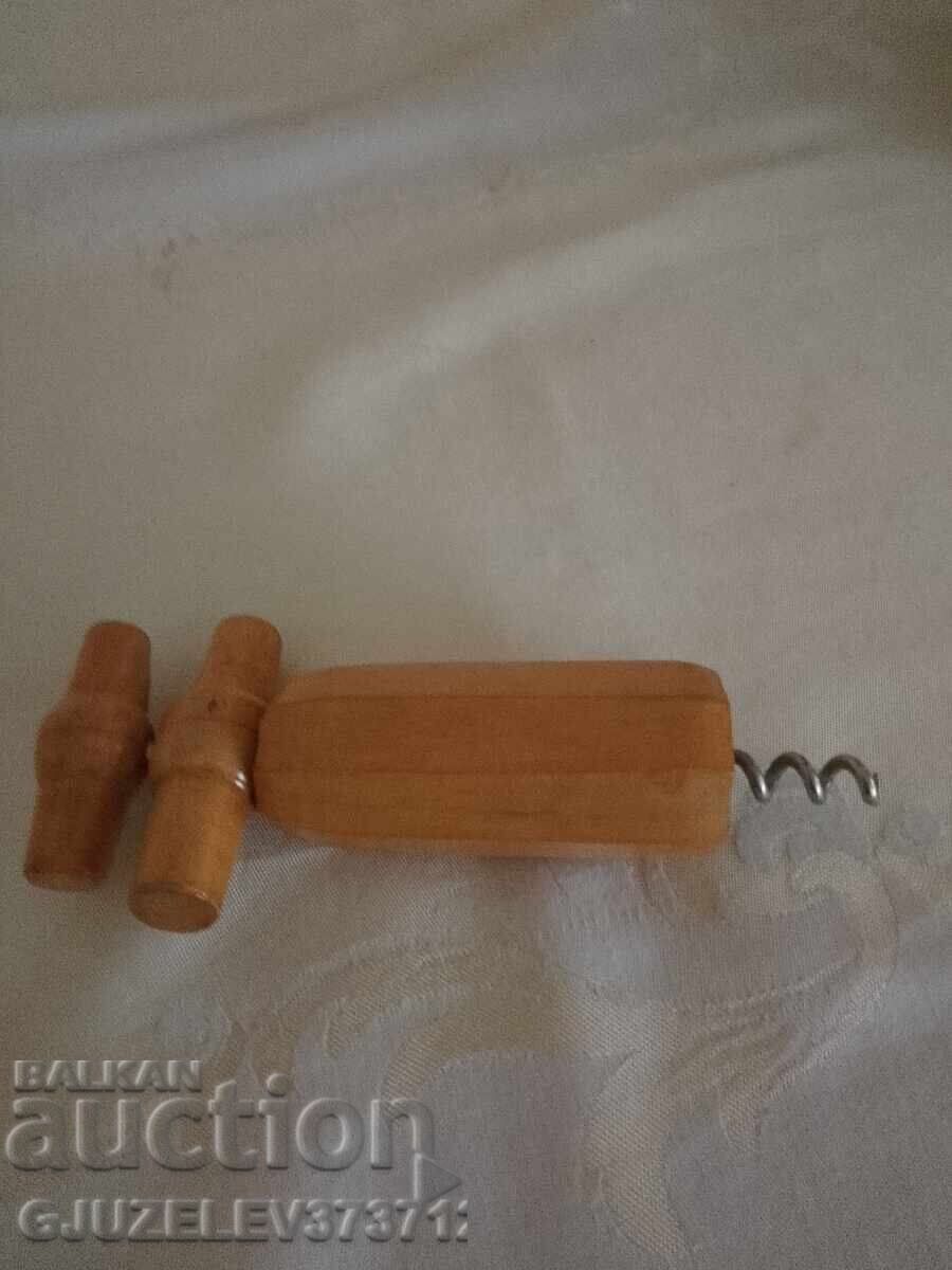 Retro turboșon din lemn, lucrat manual - 6