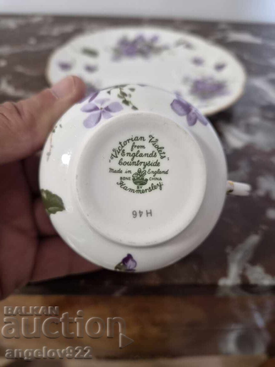 Английска порцеланова чашка за кафе!!! - 6