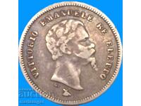 50 centesimi 1860 Italy F - Florence silver