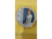 Commemorative Silver-Plated Plaque Princess Diana Commemorative