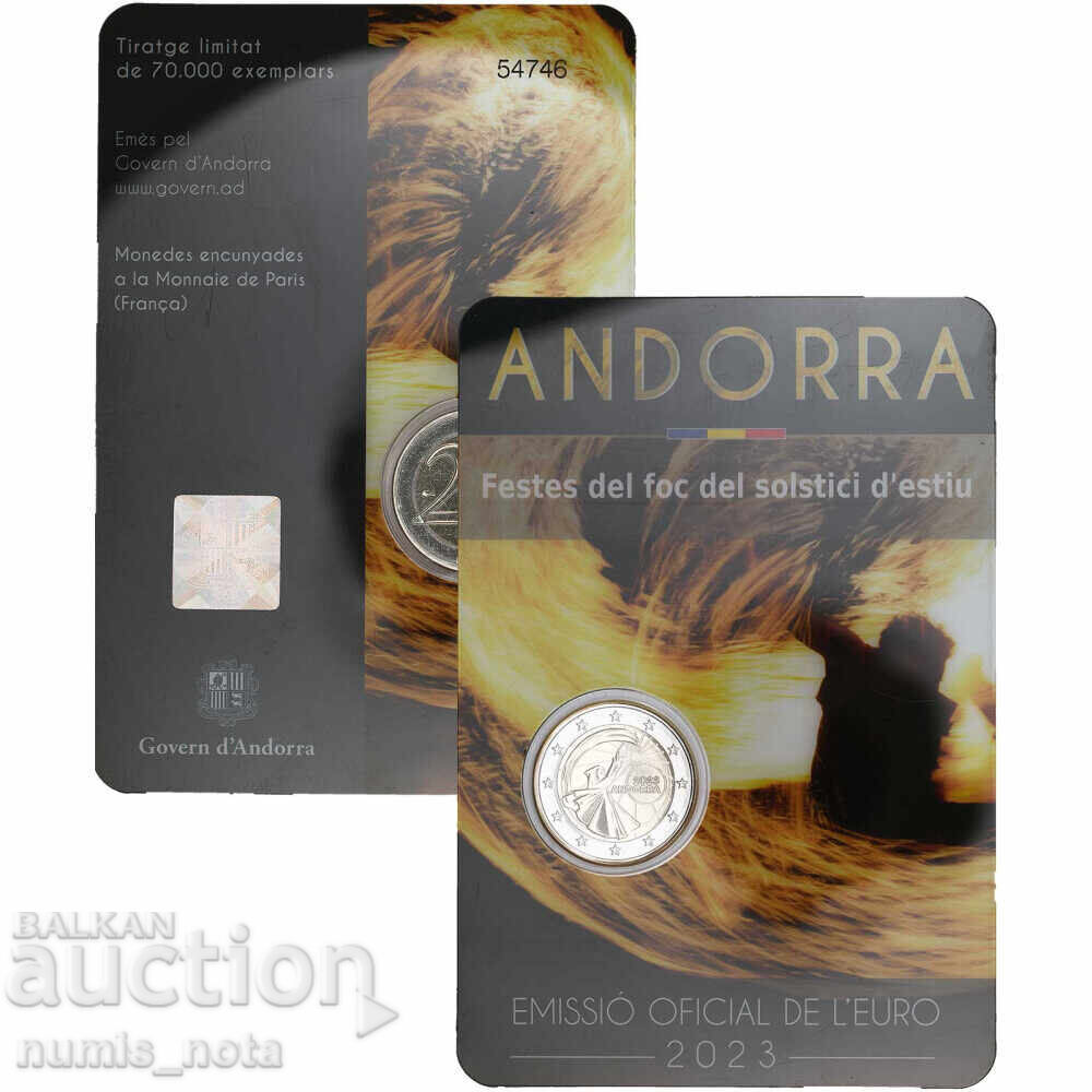 Andorra 2 Euro 2023 Summer Solstice Festivals Andorra 2 Euro 2023 Summer Solstice Festivals