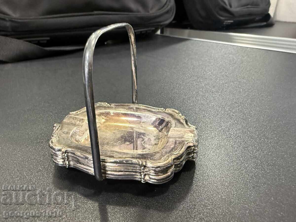 Set of silver-plated ashtrays No. 8011 Set of silver-plated ashtrays No. 8011