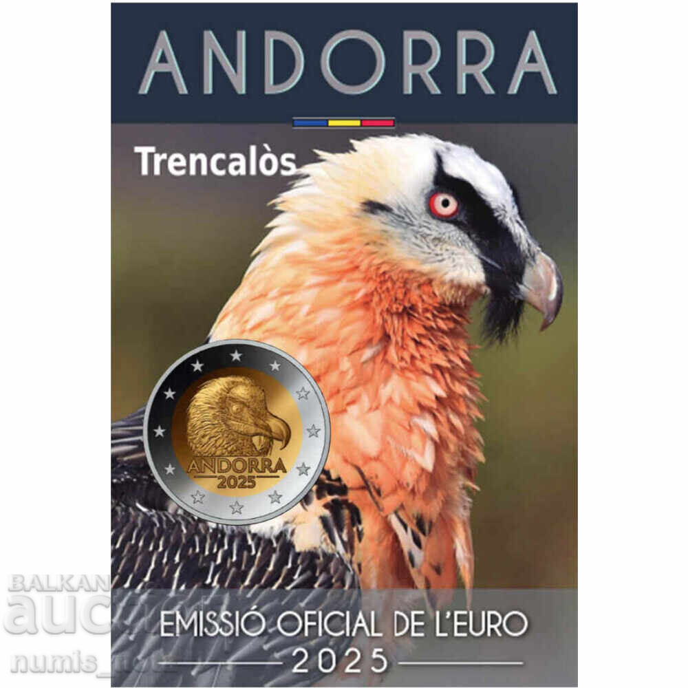 Андора 2 евро 2025 Брадат лешояд