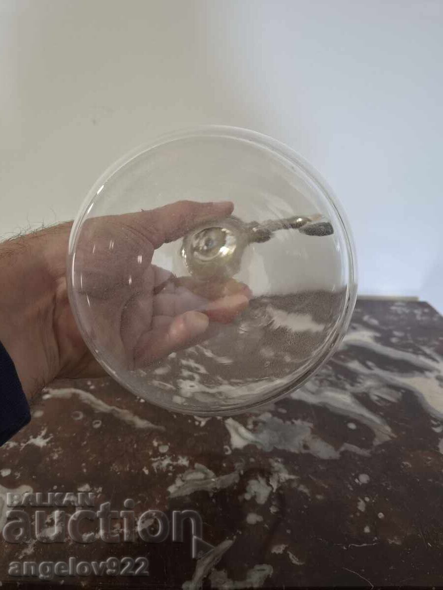 Beautiful glass jug with metal fittings!!! - 7