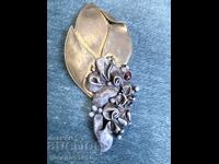 Μαζική καρφίτσα ασήμι και μπρονζέ Νο8016