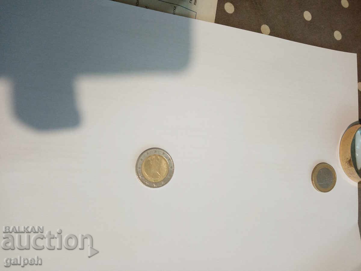 Δημοπρασία ΓΕΡΜΑΝΙΑ LOT ΕΥΡΩ - 1 και 2 Ευρώ - 2 τεμ. - 2002 έτος - 4,5 Ευρώ