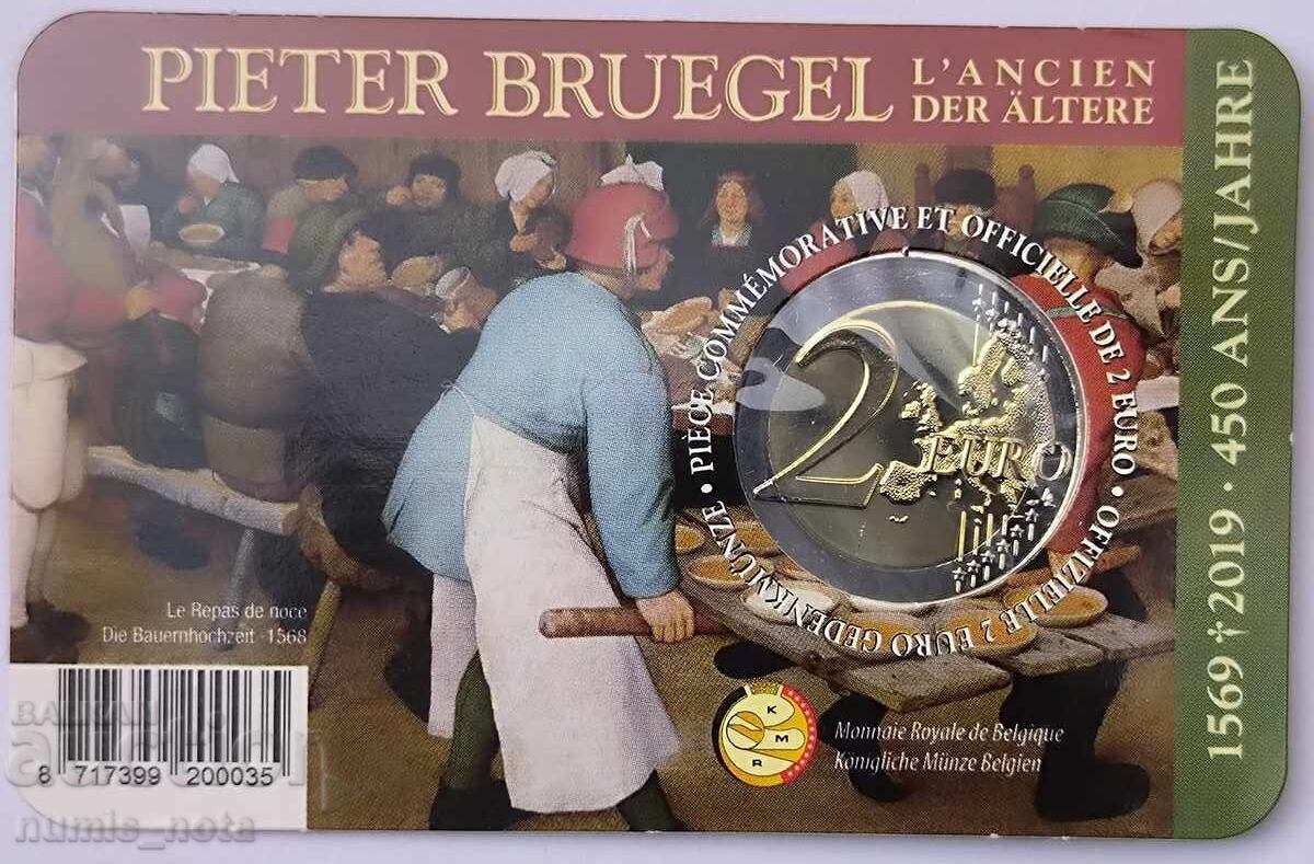 Белгия 2 евро 2019 Питер Брьогел Стария с цена € 20.00 | 39.12 лв.