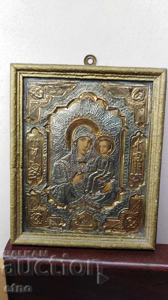 СТАРА РУСКА ДОМАШНА ИКОНА В РАМКА - 5 СТАРА РУСКА ДОМАШНА ИКОНА В РАМКА - 5