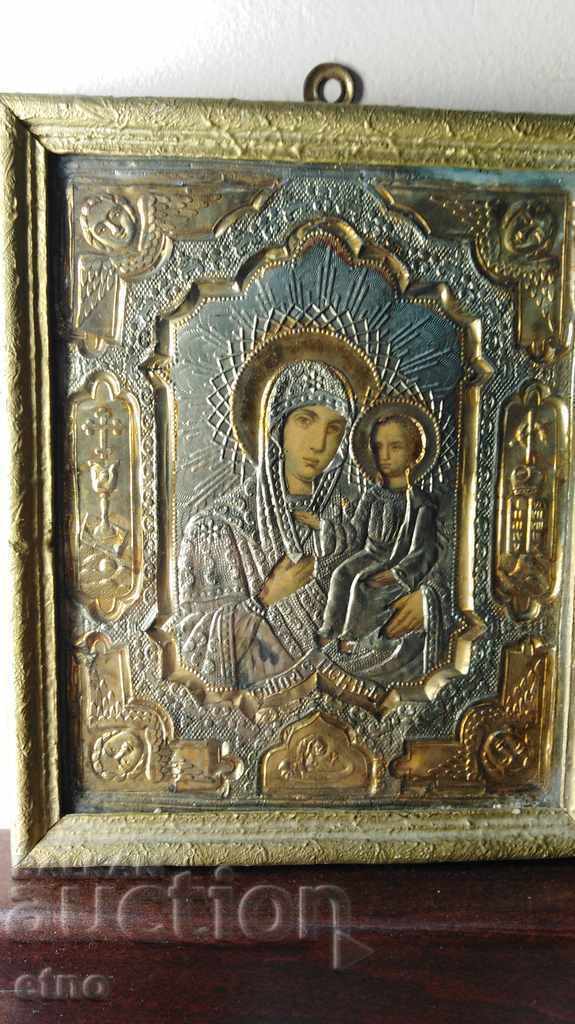 СТАРА РУСКА ДОМАШНА ИКОНА В РАМКА СТАРА РУСКА ДОМАШНА ИКОНА В РАМКА