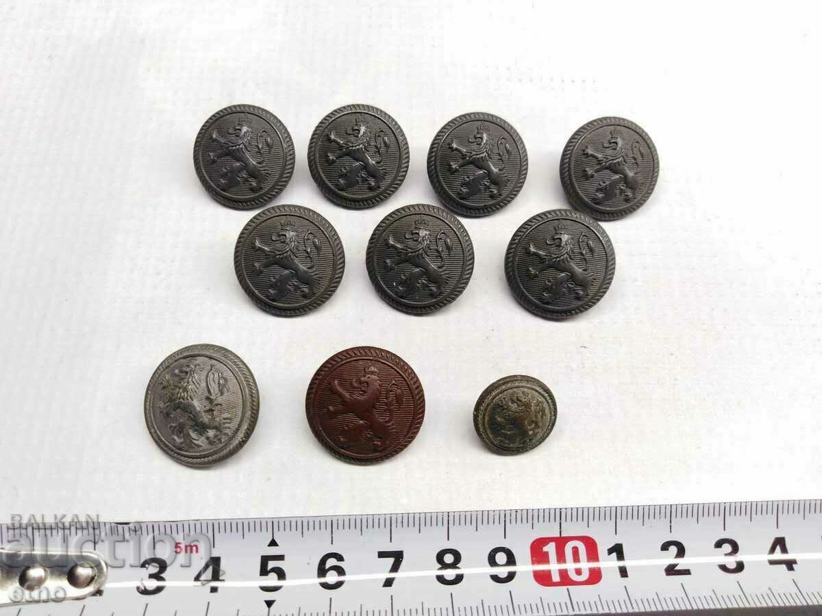 10 τεμ. ΒΑΣΙΛΙΚΑ ΣΤΡΑΤΙΩΤΙΚΑ ΚΟΥΜΠΙΑ, στολή, Α. SCHILIYANOV, ΣΟΦΙΑ VII 10 τεμ. ΒΑΣΙΛΙΚΑ ΣΤΡΑΤΙΩΤΙΚΑ ΚΟΥΜΠΙΑ, στολή, Α. SCHILIYANOV, ΣΟΦΙΑ VII