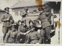 1934 Г. ДЖУМАЯ, ЦАРСКА СНИМКА-РЕТРО ВОЕНЕН АВТОМОБИЛ,КАМИОН