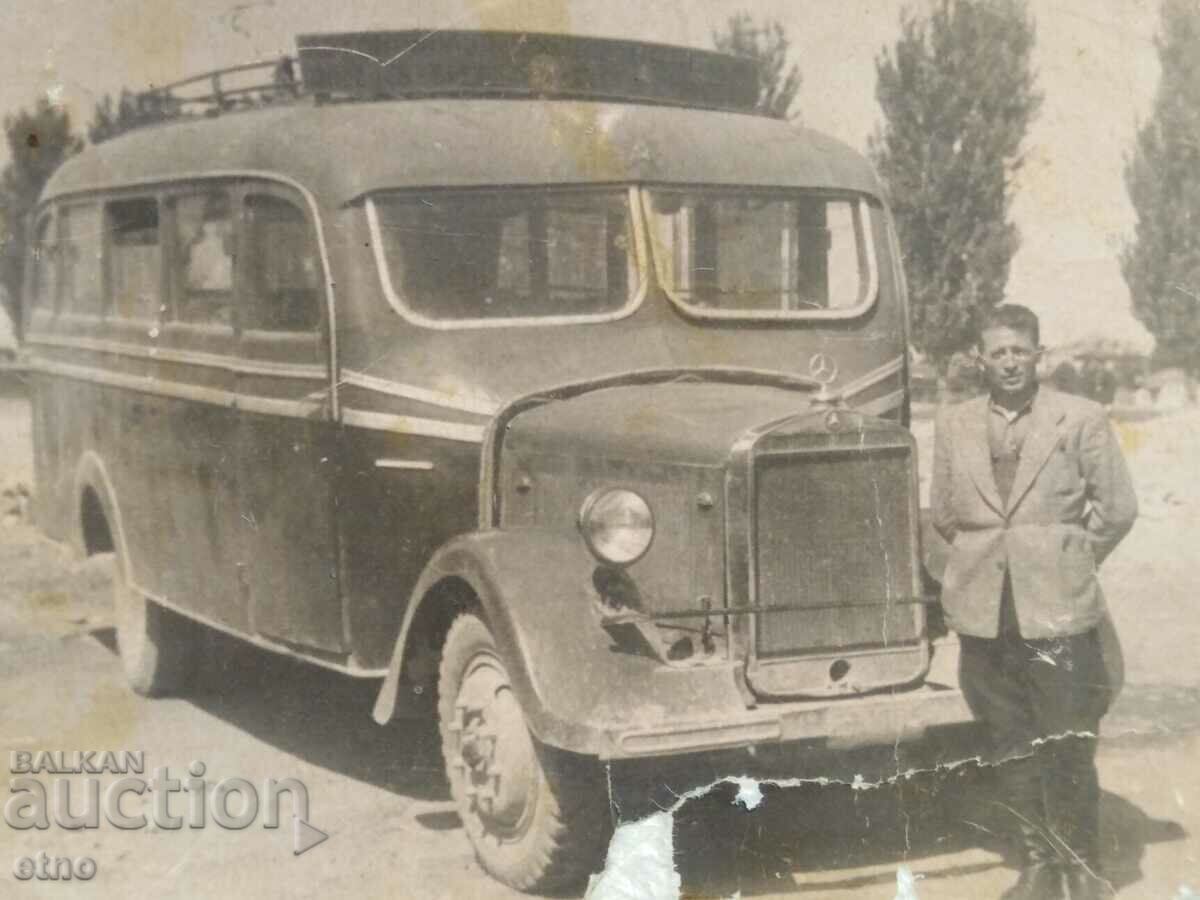 ROYAL PHOTO-RETRO MERCEDES-PLOVDIV-BREZOVO AUTOBUZ, CAMION cu preț € 0.01 | 0.02 BGN