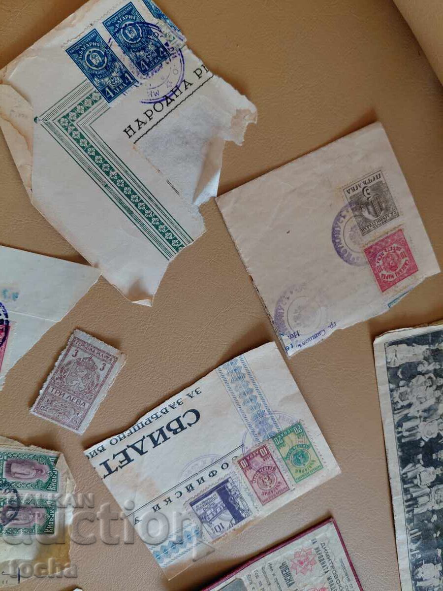 Licitație Vechi mărci poștale, tăieturi, cărți, diverse