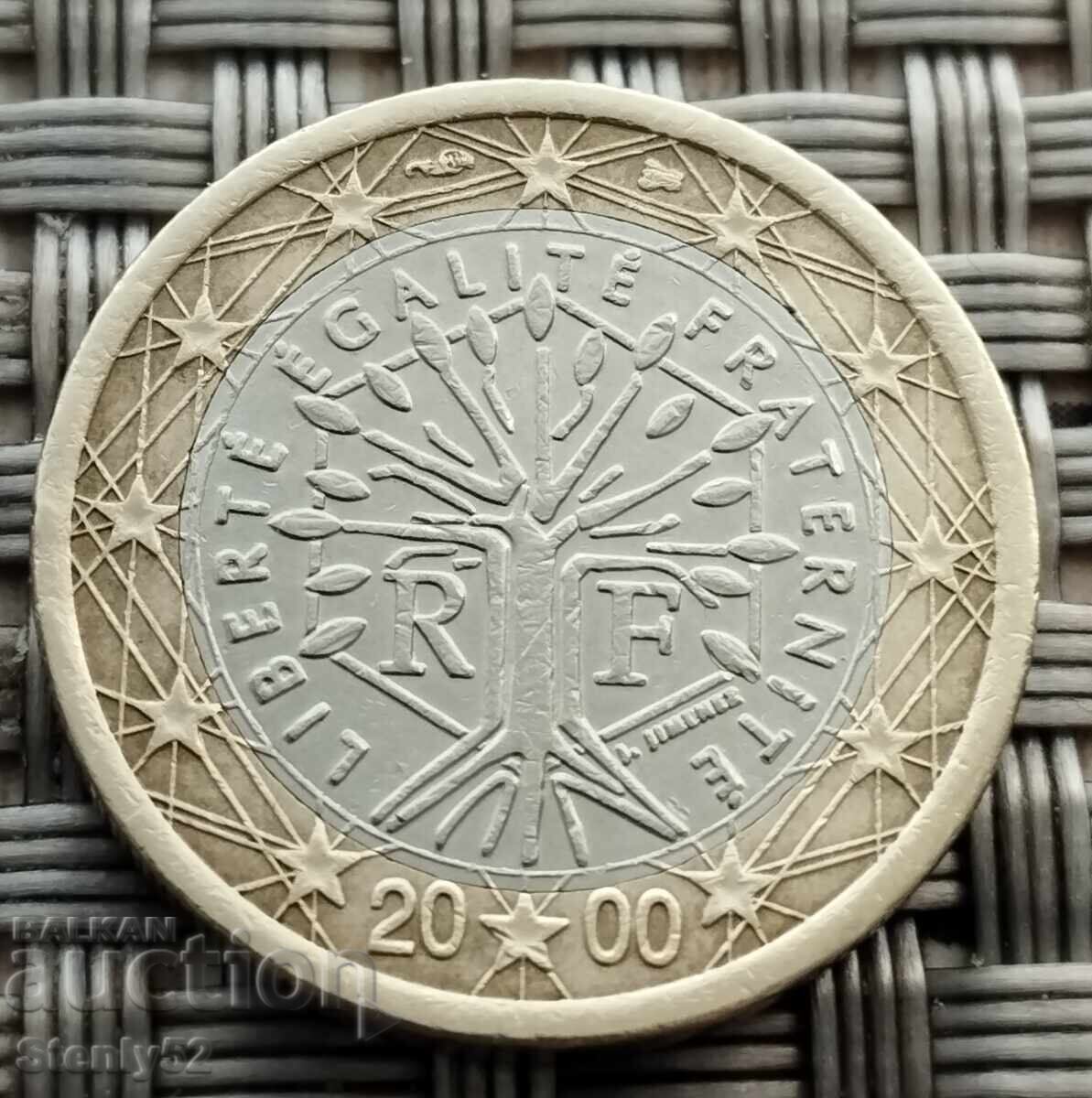 1 euro "Copacul vieții" Franța 2000 1 euro "Copacul vieții" Franța 2000