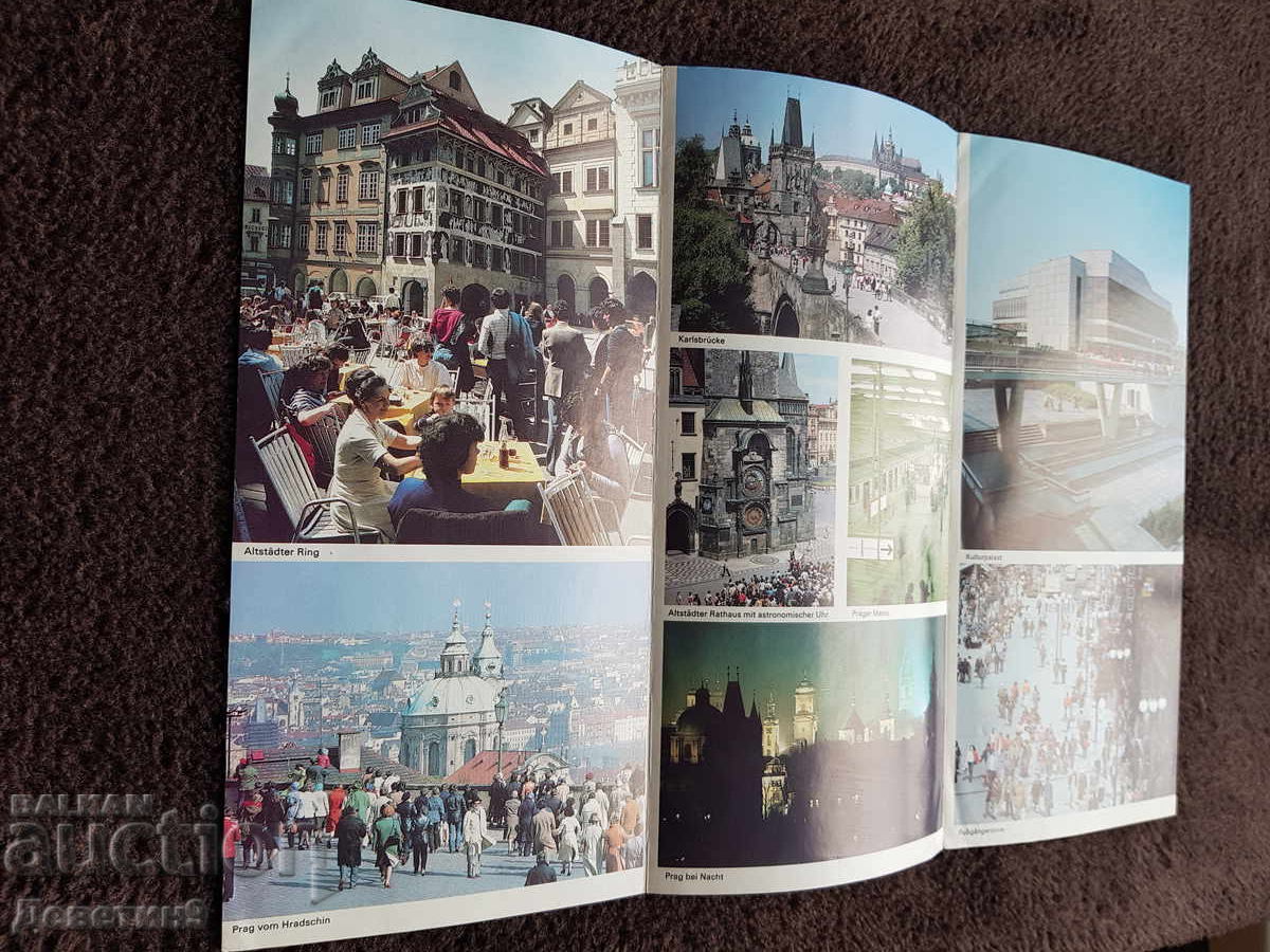 Licitație Prag - Pliant publicitar din Cehoslovacia 1987