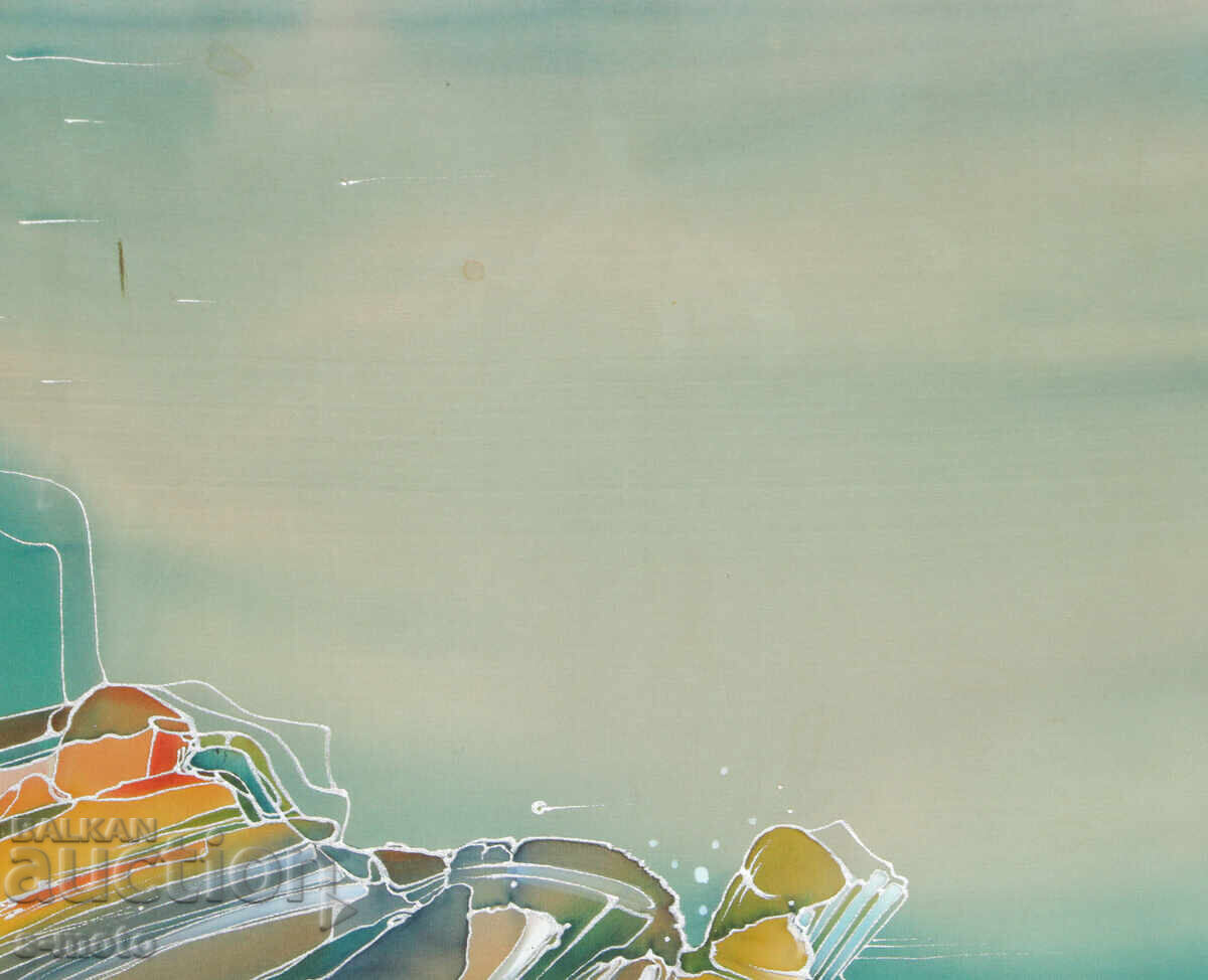 Παράδοση Αφηρημένη σύνθεση τοπίου, μπατίκ, 2003 Παράδοση Αφηρημένη σύνθεση τοπίου, μπατίκ, 2003