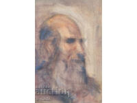 Ακουαρέλα πορτρέτο άνδρα με γένια