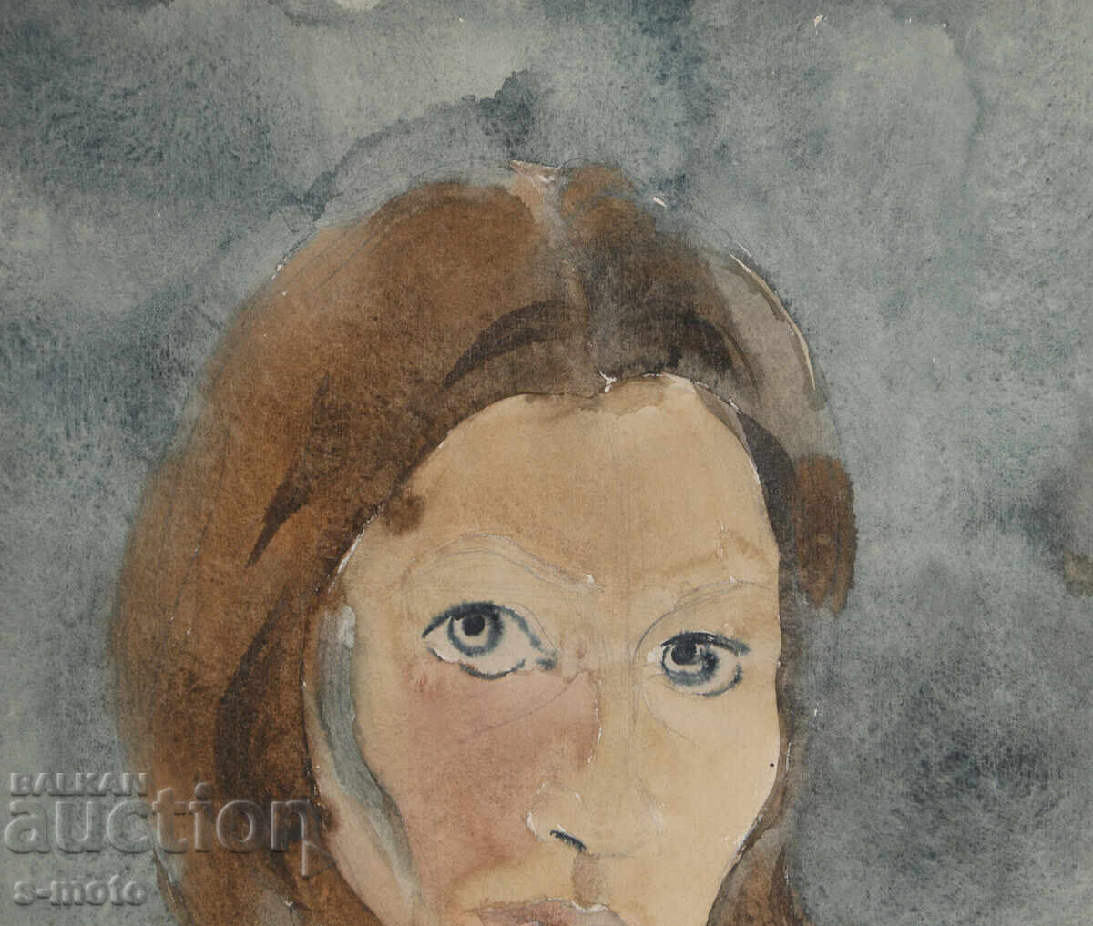 Delivery of Watercolor painting, female portrait Delivery of Watercolor painting, female portrait