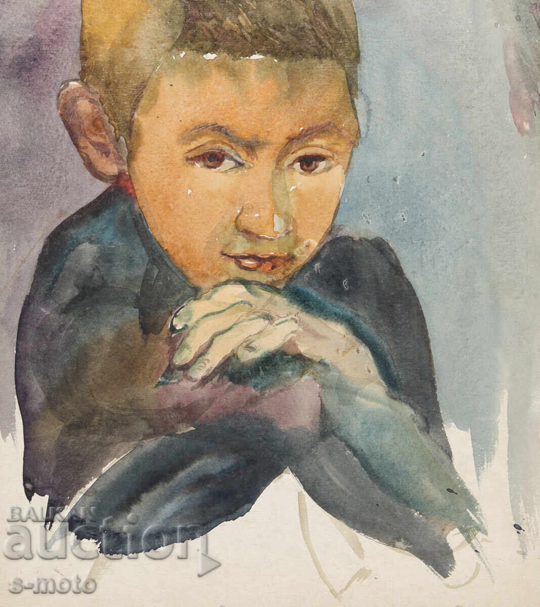 Πορτρέτο παιδικό ακουαρέλα - 5 Πορτρέτο παιδικό ακουαρέλα - 5