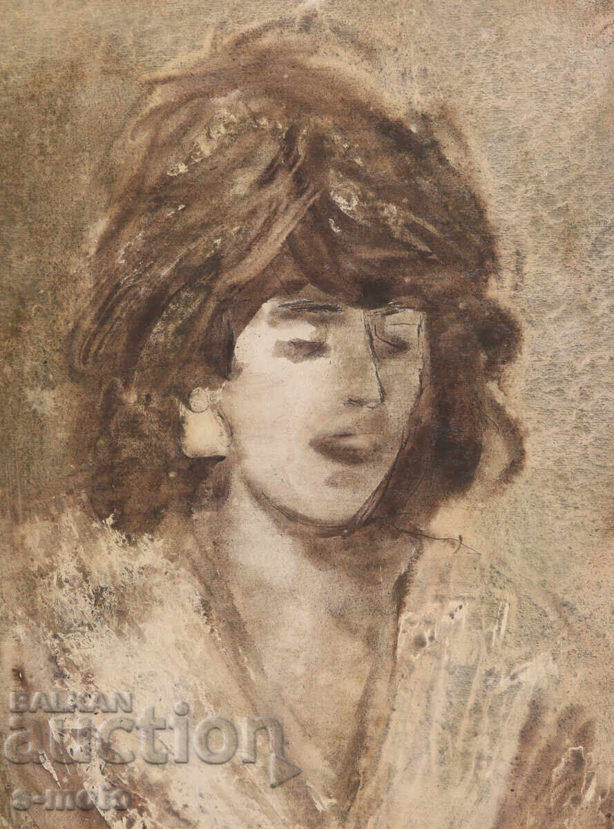 Livrarea Pictură acuarelă portret feminin