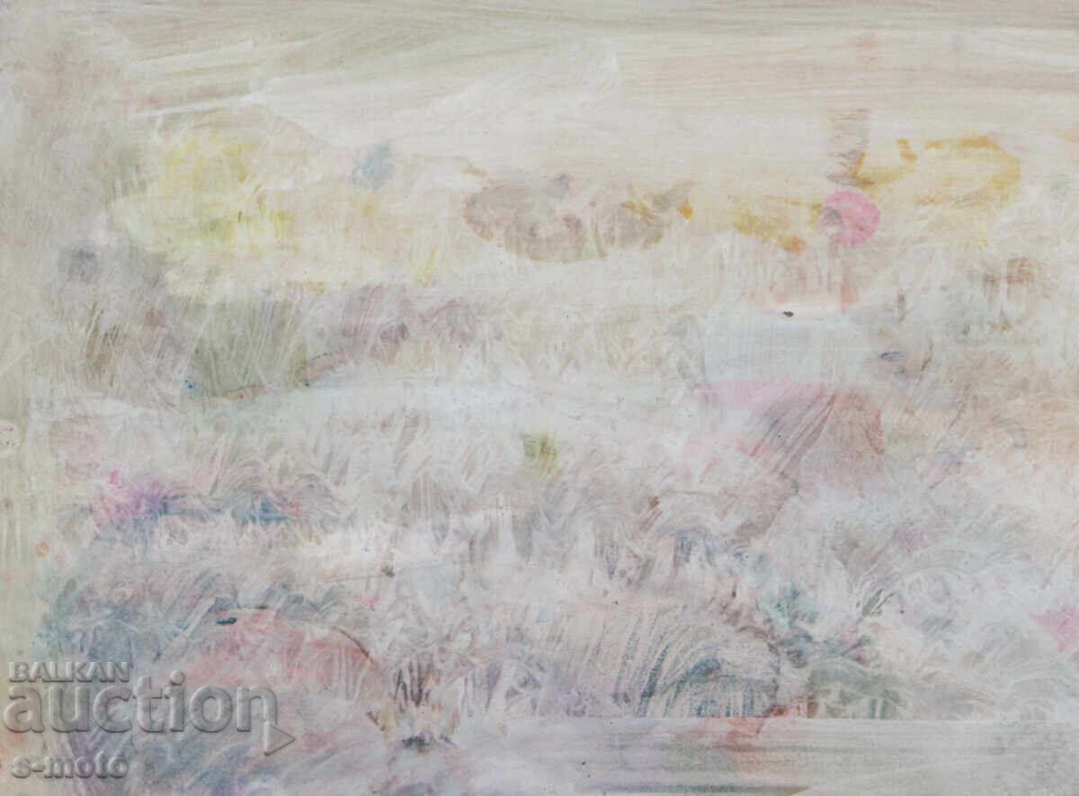 Livrarea Tablou acuarelă peisaj abstract