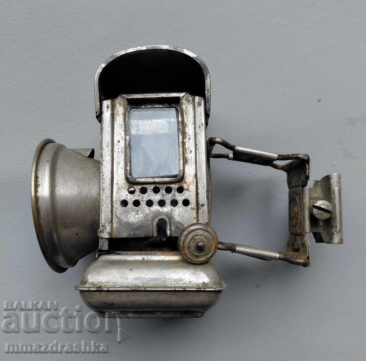 Bicycle lamp 19th century, carbide