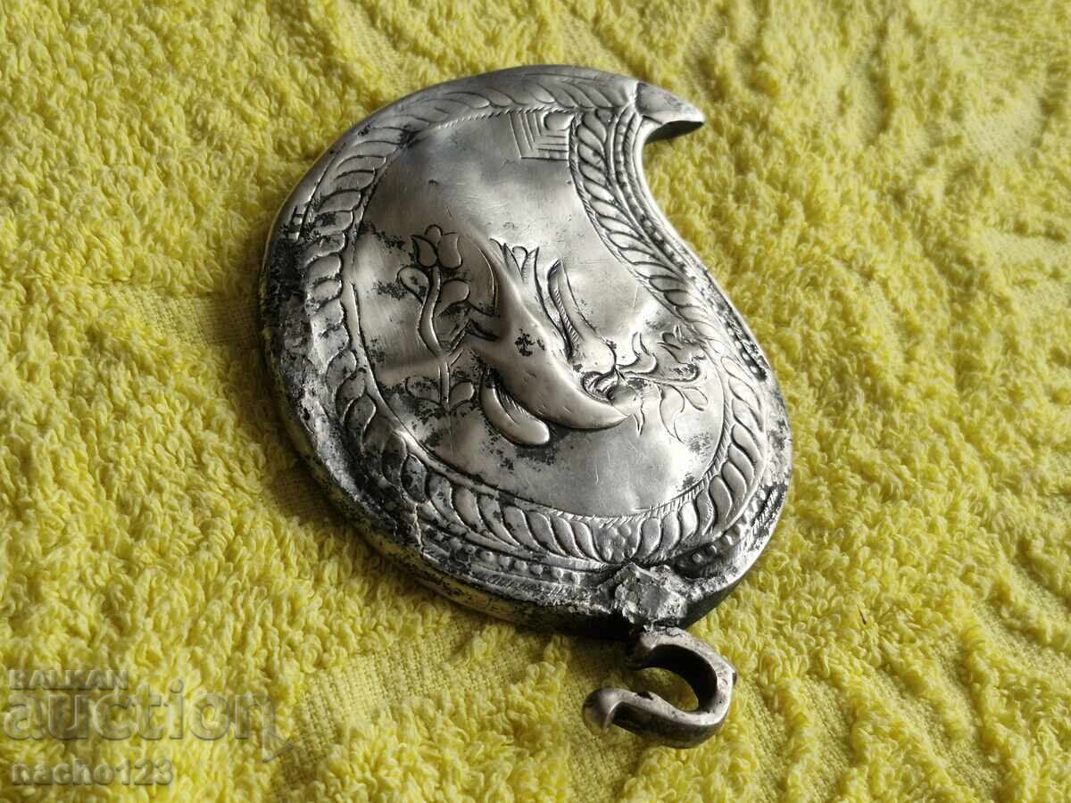 Autentică jumătate de unghie de argint - 5