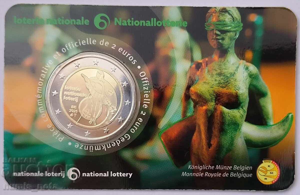 Belgiya 2 evro 2025 Natsionalna lotariya