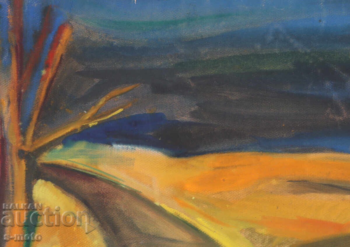 Licitație Tablou acuarelă peisaj abstract Licitație Tablou acuarelă peisaj abstract