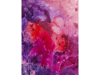 Kартина акварел абстрактна композиция