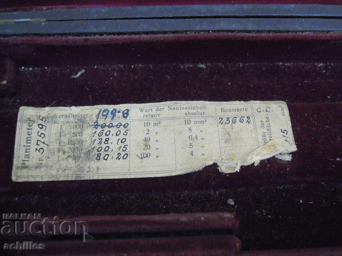 Licitație PLANIMETRU VECHI PENTRU MĂSURAREA CURBELOR