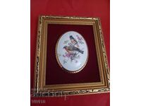 Старинно пано,порцелан, Англия