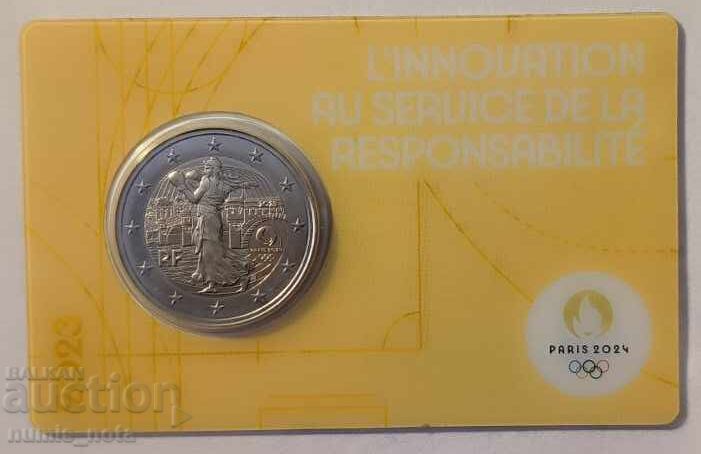 FRANȚA 2 euro 2023 Jocuri Olimpice de Vară XXXIII, Paris 2024