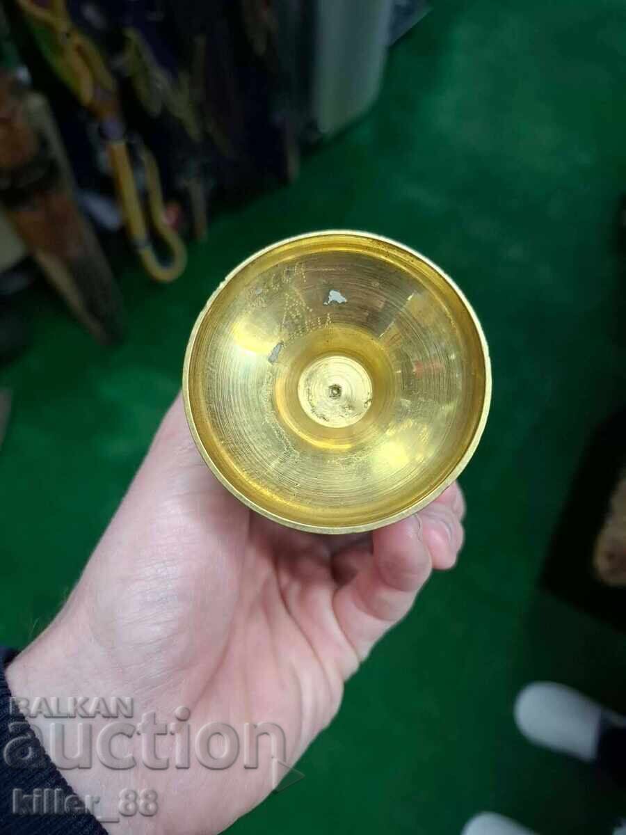 Old bronze vase with engravings India - 5